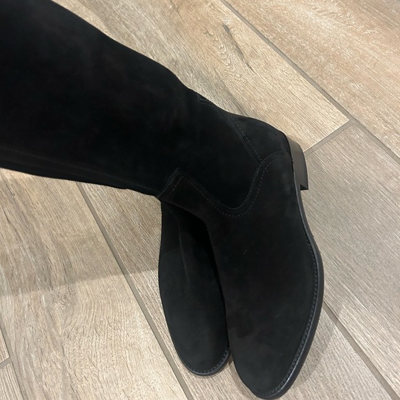 Ann Mashburn Women's Black Suede Knee-High Pull-On Boots Size 35 5 women’s NEW - Picture 4 of 11